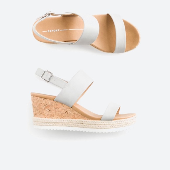 NWT 9.5 Light Grey Elmer Sport Bottom Wedge Sandles - Picture 5 of 5